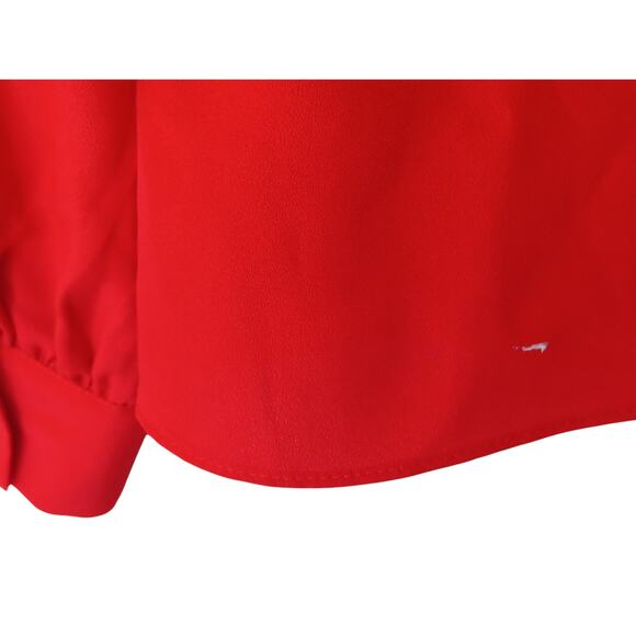 New Ted Baker Red Sparkle Rhinestone Holiday Blouse Size 0 (US XS) $225 - Picture 13 of 16